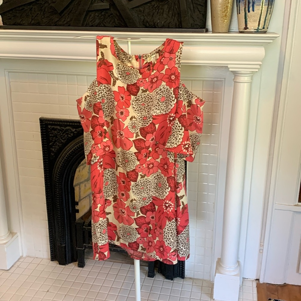 Umgee cold shoulder floral dress. Worn once